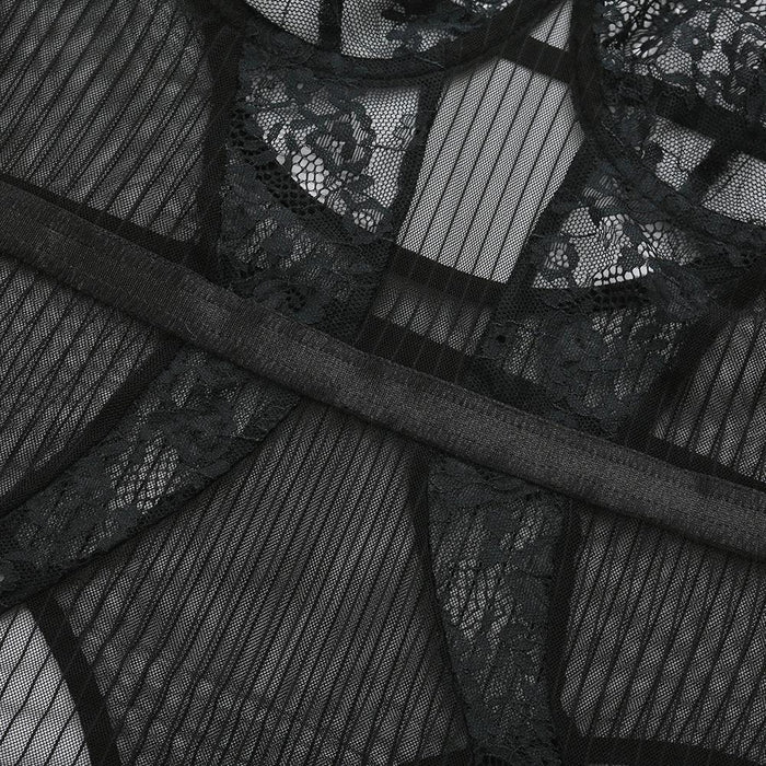 Women's Sexy Lingerie Lace Mesh Underwear Bodysuit