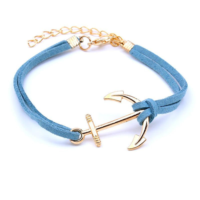 Retro Alloy Handmade Anchor Bracelet