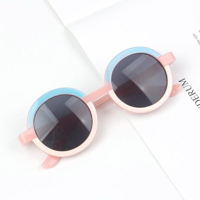 Children's Sunglasses New transparent frame color matching glasses