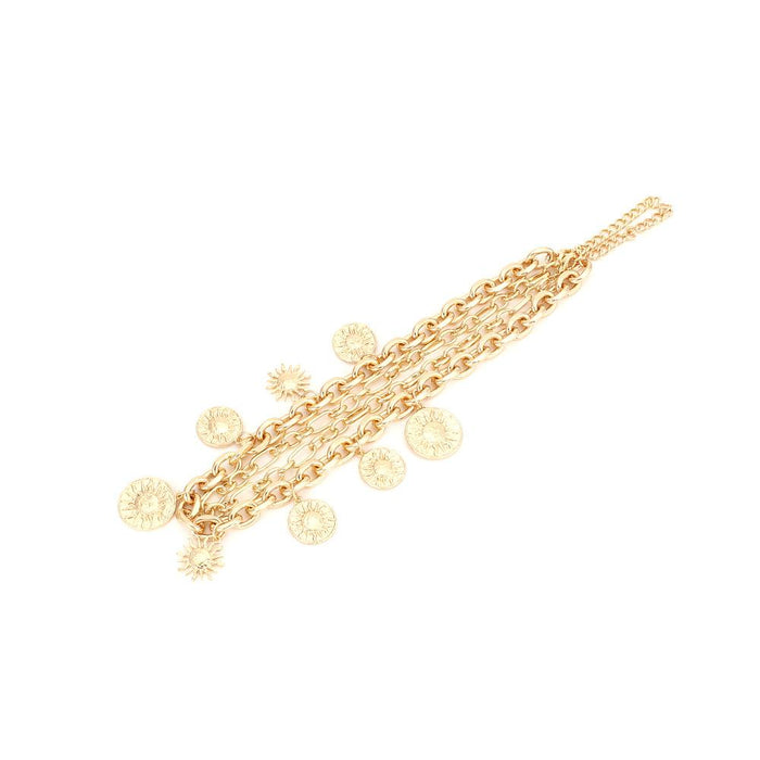 Retro Sunflower Double Layered Necklace