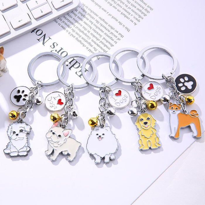 Creative Pet Dog Metal Keychain