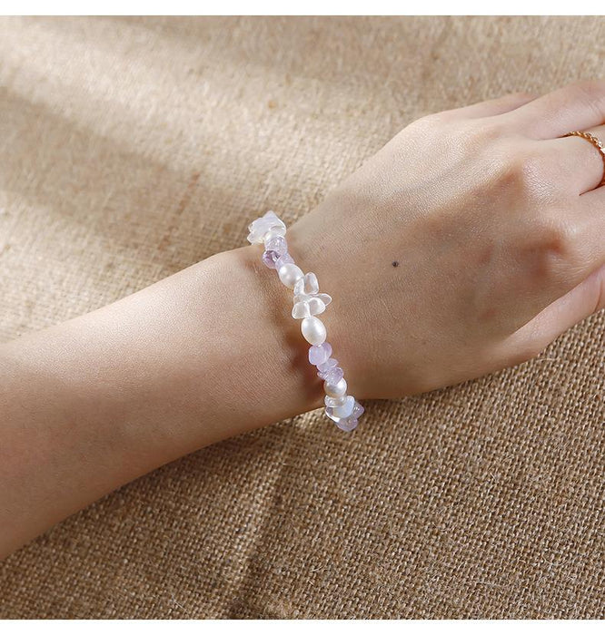 Handmade Agate Crystal Beaded Bracelet