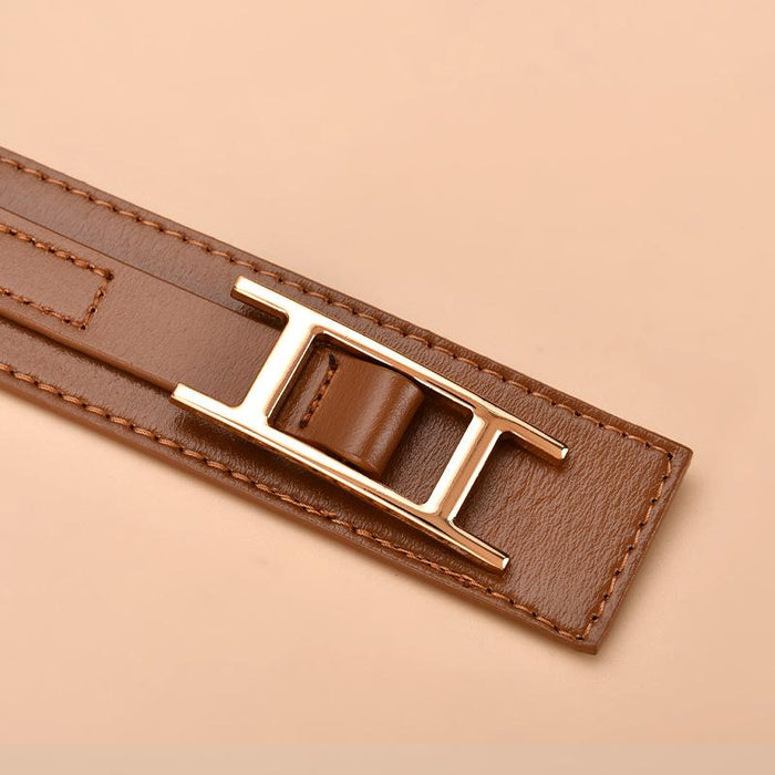 Women's Belt Decorated with Parka Waist Elastic Belt