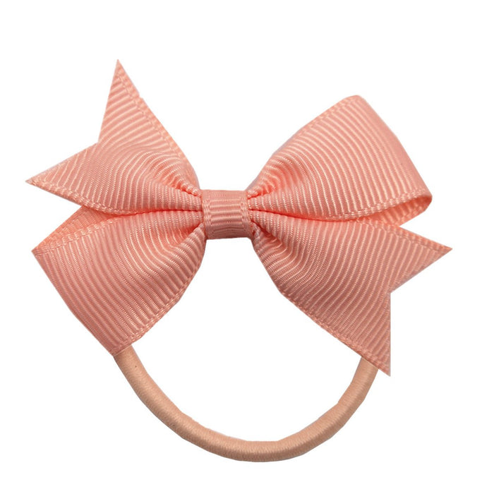 2PCS Children's jewelry bow elastic band