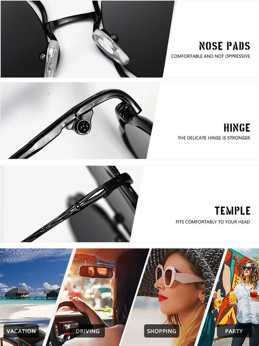 Metal lace colorful Sunglasses