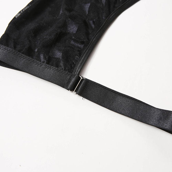 Sexy Lace Lingerie Three Piece Set Women Fashion Underwear