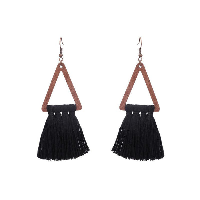 Bohemian Handwoven Ethnic Tassel Earrings