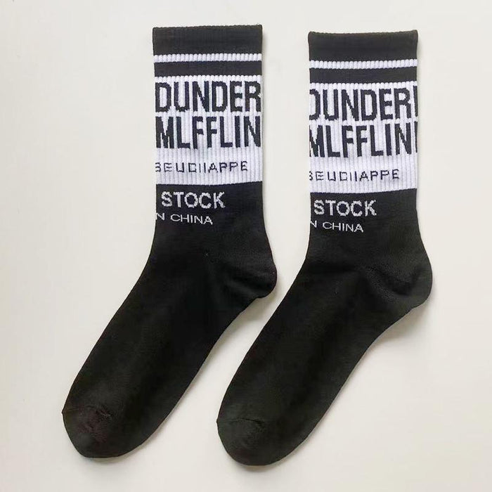 Funny Men Hip Hop Skeleton Socks