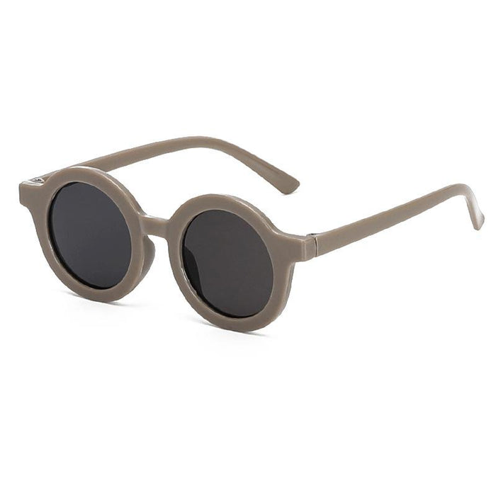 Children's Retro round frame sunglasses prevent blue light and ultraviolet rays