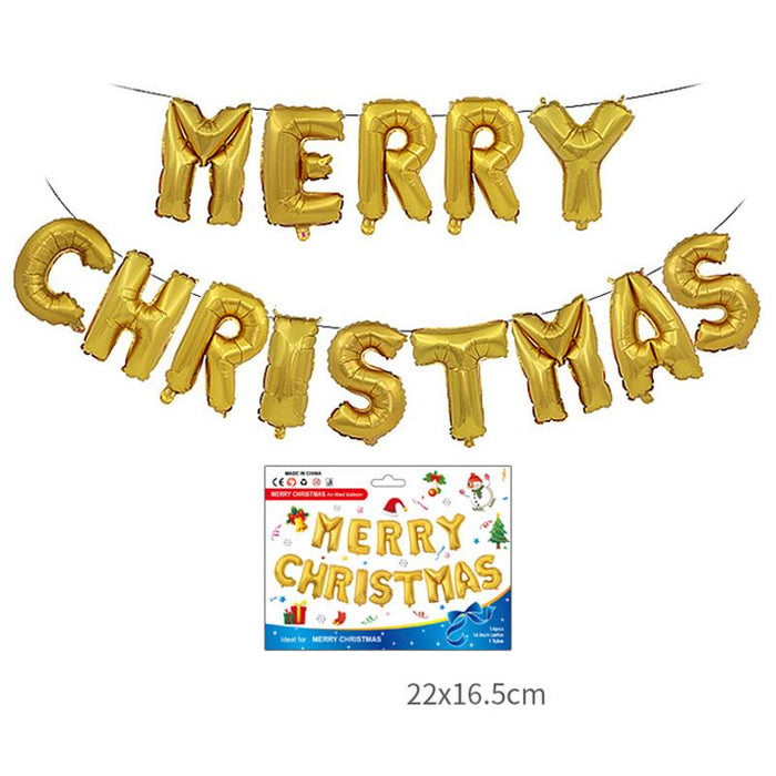 Christmas Foil Santa Claus Snowman Elk Balloons