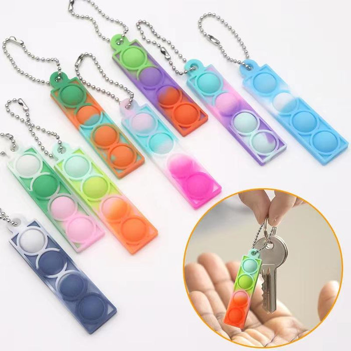 Children Silicone Vertical Keychain Pendant