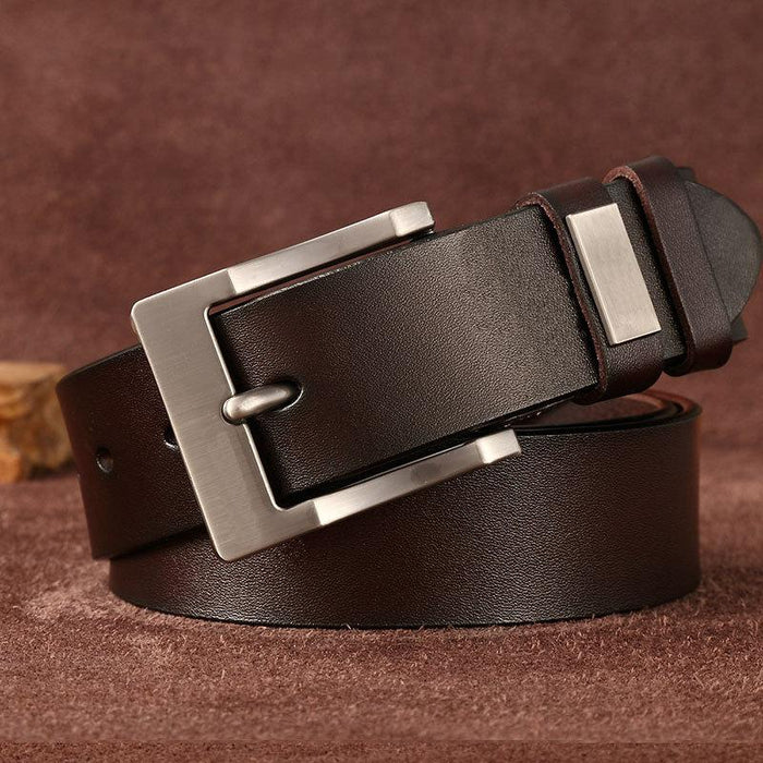 Vintage Men's Pin Buckle Casual Jeans Leather Belt