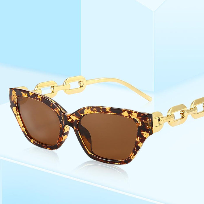 Chain hip hop square Sunglasses