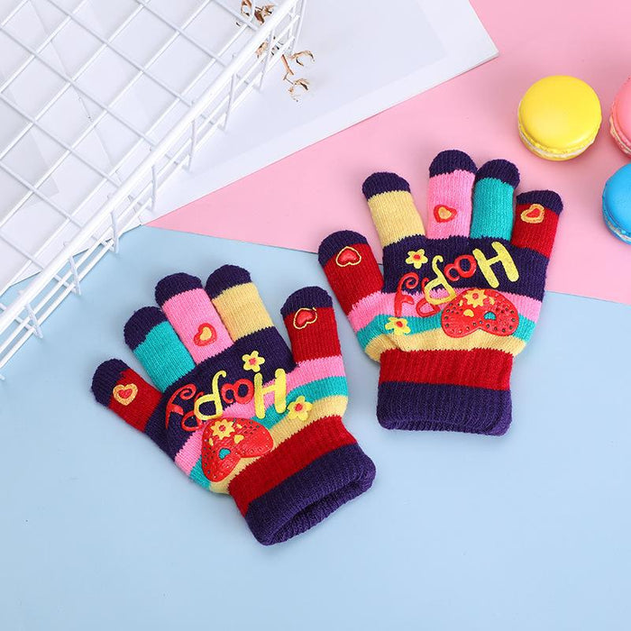 Children's Gloves Thickened Warm Gloves