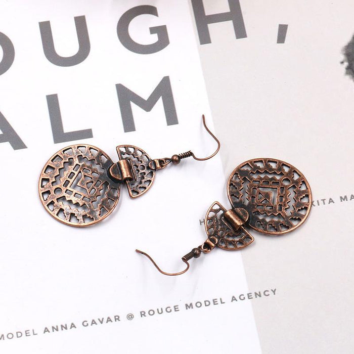 Bohemian Fashion Multilayer Alloy Scalloped Earrings