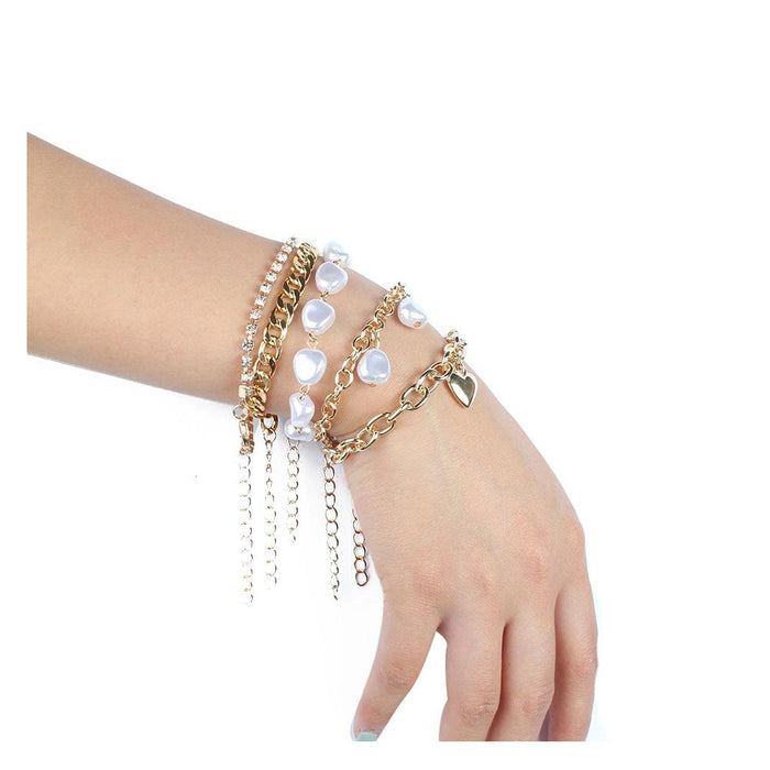 Simple Temperament Heart Pendant Multilayer Women's Bracelet