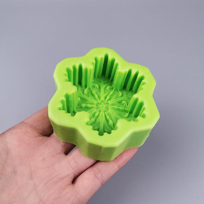 Christmas Snowflake Handmade Soap Epoxy Candle Mold