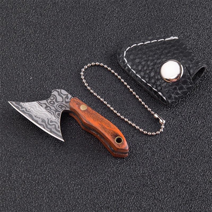 MINI 440 Stainless Steel Axe Pocket Knife Keychain