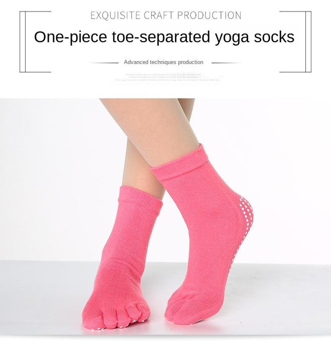 Cotton Yoga Cute Five-finger Socks