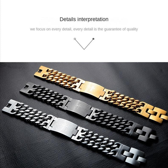 Casual Geometric Stainless Steel Plating Bracelets