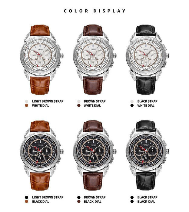 Fashion Top Brand Luxury YAZOLE Men Watch Waterproof Multifunction Design Business Watches