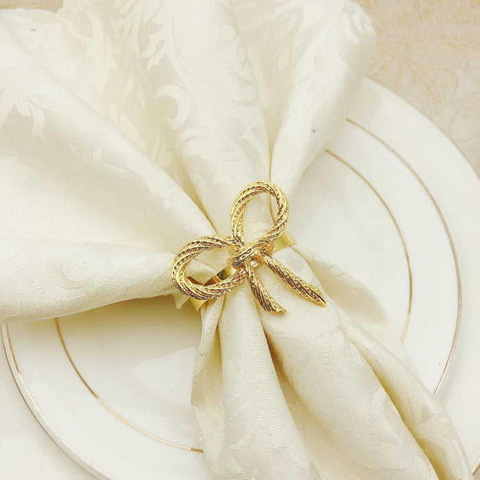 High-quality Cute Bow Pattern Napkin Ring For Bar Christmas Decoration