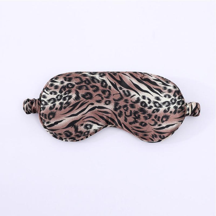 Breathable Soft Leopard Print Eye Protection Eye Mask