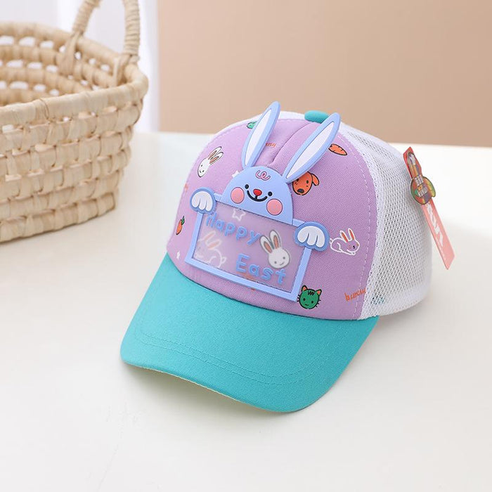 Summer Cute Bunny Children's Sunshade Net Hat
