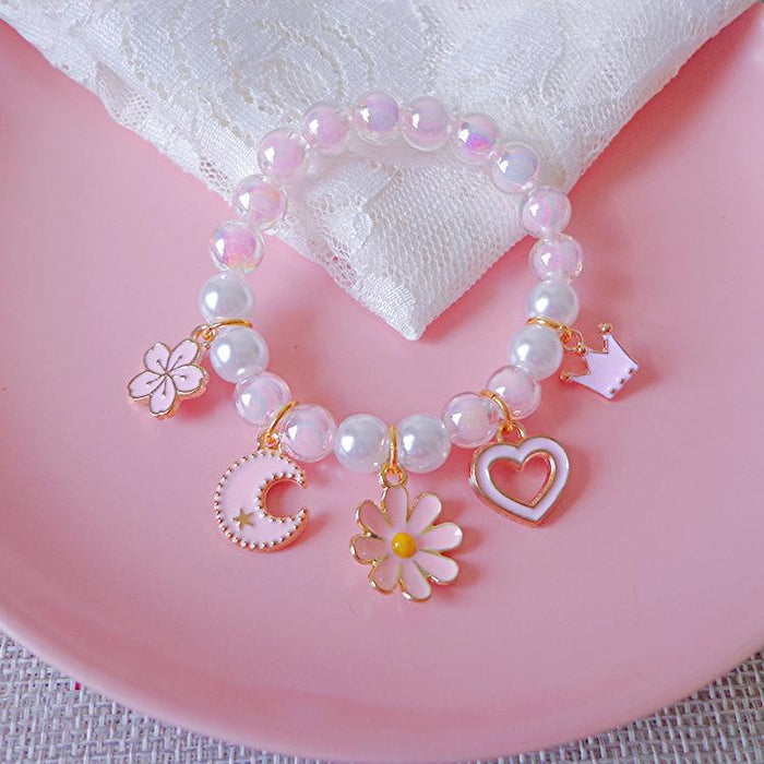 Children's Pearl Bracelet Cute Cartoon Bracelet Accessories