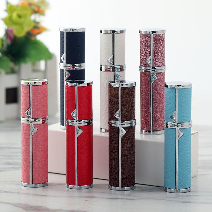 5ml Perfume Bottling Bottoms Bottled Refillable Perfume Bottle Leather Travel Portability Gifts Boarding Mini Spray Bottle