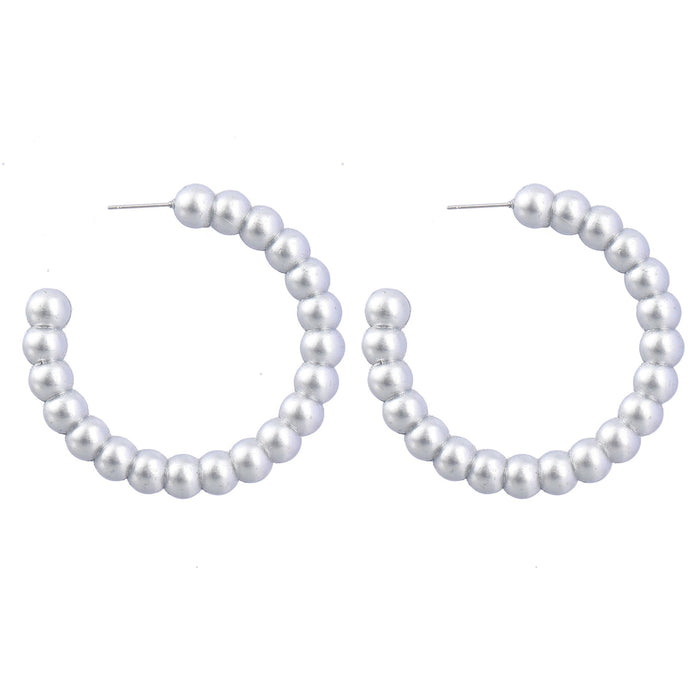 Simple Geometric Love Pentagram Heart-shaped Earrings