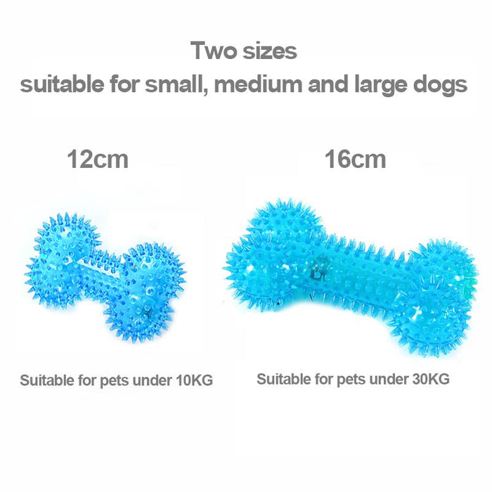 Pet Dog Toys Chewing Rubber Toys Fun Biting Bone Shapes