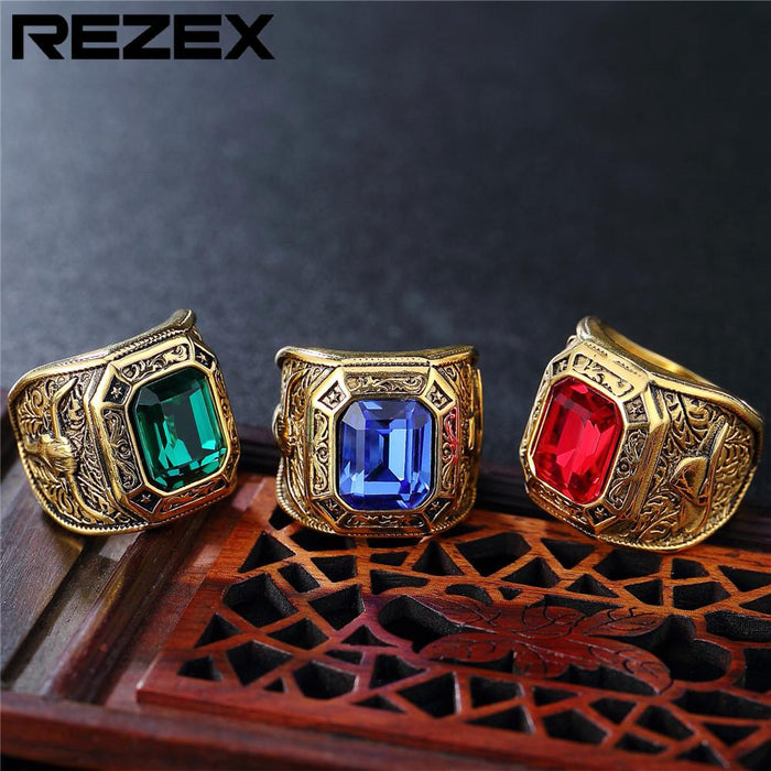 Jewelry Wholesale Personality Men's Retro Titanium Steel Ring