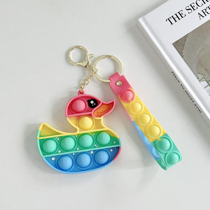 Silicone Waterproof Fruit Decompression Toy Pendant Ornament