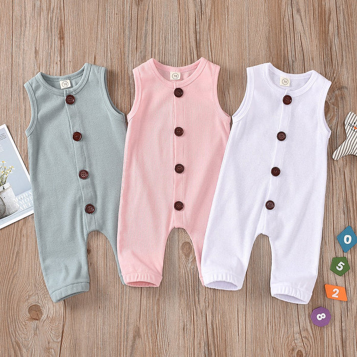 Solid BABY BODYSUIT single breasted