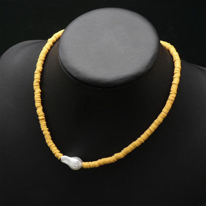 Women's Jewelry Bohemian Rice Bead Hand Woven Necklace