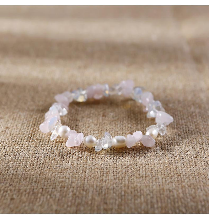 Handmade Agate Crystal Beaded Bracelet