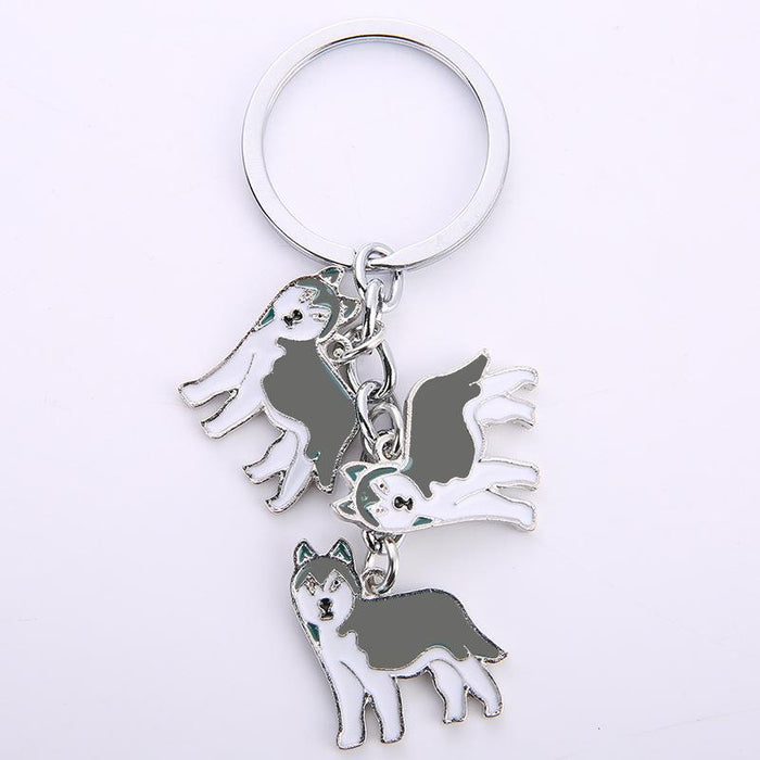 Creative Cartoon Pet Dog Car Key Ring Keychain