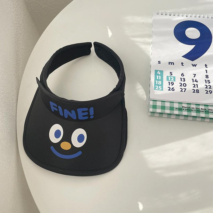 Summer Cute Cat Ears Children‘s Wide Brim Sun Hat