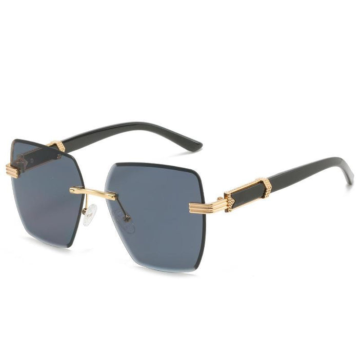 Frameless cut edge light luxury GRADIENT SUNGLASSES