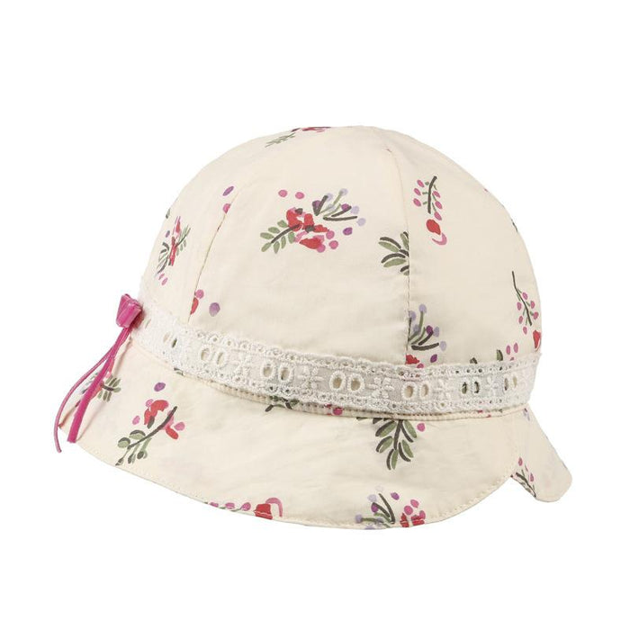 Spring Pastoral Broken Cherry Bow Children's Fisherman Hat
