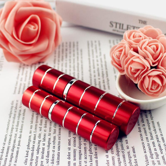 5ML 10ML Travel Aluminum Perfume Atomizer Glass Spray Bottle Empty Refillable Parfume Bottle Portable Metal Sprayer