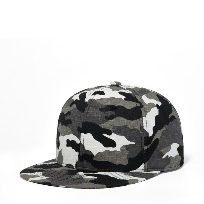 New Check Cotton Camo Baseball Cap