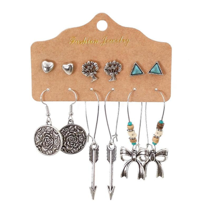Snake Owl Ocean 6-Piece Earring Jewelry