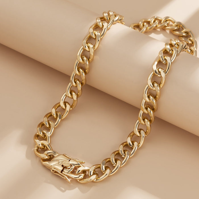 Classic Vintage Cross Pendant Zircon Necklace golden