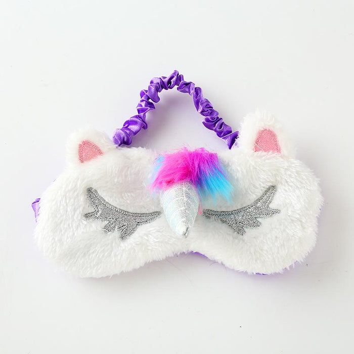 Cute Three-dimensional Cartoon Plush Sleep Shading Eye Mask