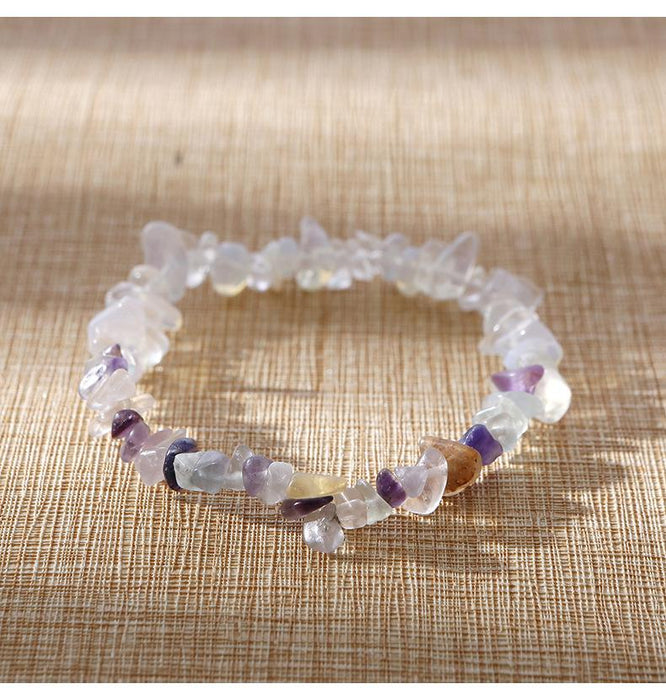 Natural Stone Beaded Crystal Bracelet