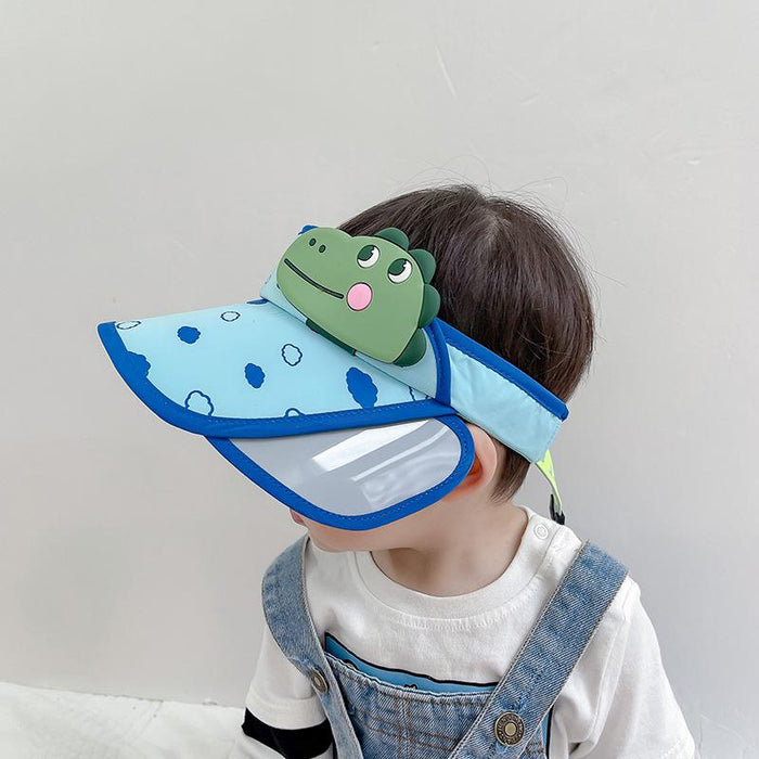 Summer RAEDY Letter Print Children's Wide Brim Empty Top Hat