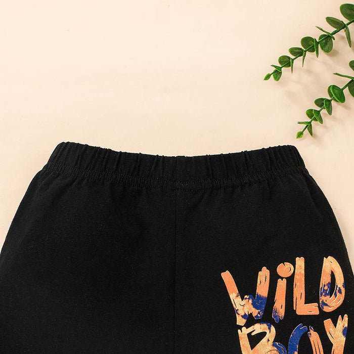 Summer Boys' Vest and Shorts Two Piece Set