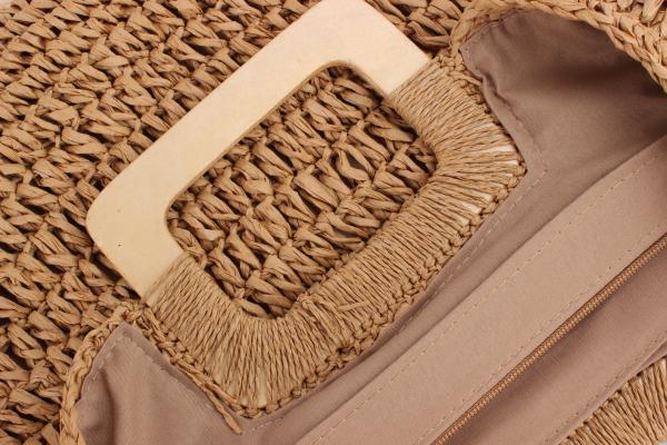 Lightweight Portable Straw Woven Large-capacity Bag